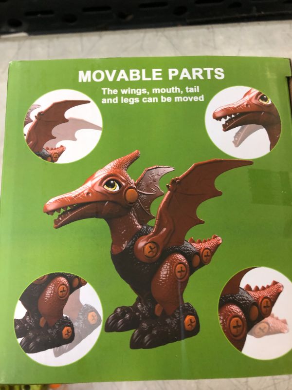 Photo 1 of Dinosaur Toys for 3 4 5 6 7 Year Old Boys, Take Apart Dinosaur Toys for Kids 3-5 5-7, Building Construction STEM Dinosaur Toys with Electric Drill Birthday Children’ Day Gifts for Boys Girls (A-3 pcs) BATTERIES ARE NOT INCLUDED 
