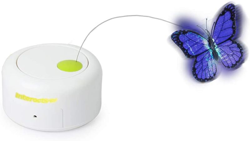 Photo 1 of All for Paws Interactive Motion Activate Cat Butterfly Toy with One Replacement Flashing Butterflies Toy
