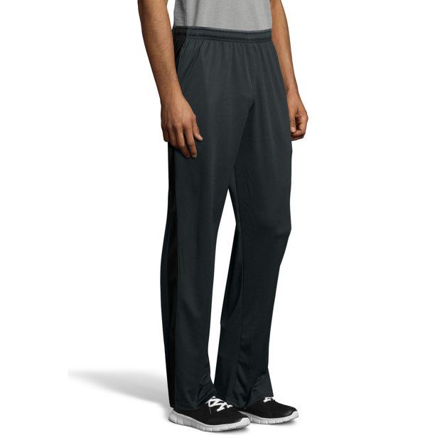 Photo 1 of Hanes Sport Men's and Big Men's X-Temp Performance Training Pants with Pockets XL BLACK/GREY