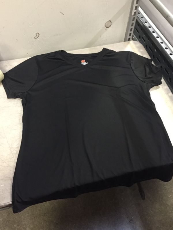 Photo 2 of HANES COOL DRI SHIRT BLACK WOMENS
SIZE XL