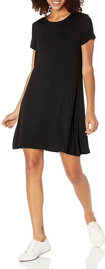 Photo 1 of Amazon Essentials Women's Short-Sleeve Scoop Neck Swing Dress
SIZE LARGE