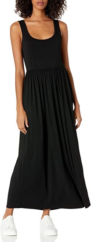 Photo 1 of Amazon Essentials Women's Tank Waisted Maxi Dress BLACK
MEDIUM