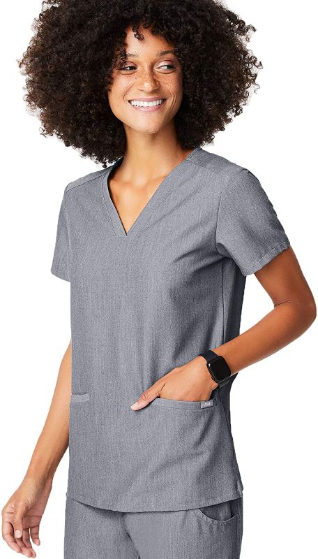 Photo 1 of FIGS YOLA Scrub Top Women – Graphite, L