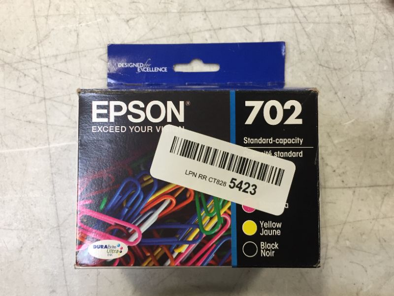 Photo 2 of EPSON T702 DURABrite Ultra -Ink Standard Capacity Black & Color -Cartridge Combo Pack (T702120-BCS) for select Epson WorkForce Pro Printers
