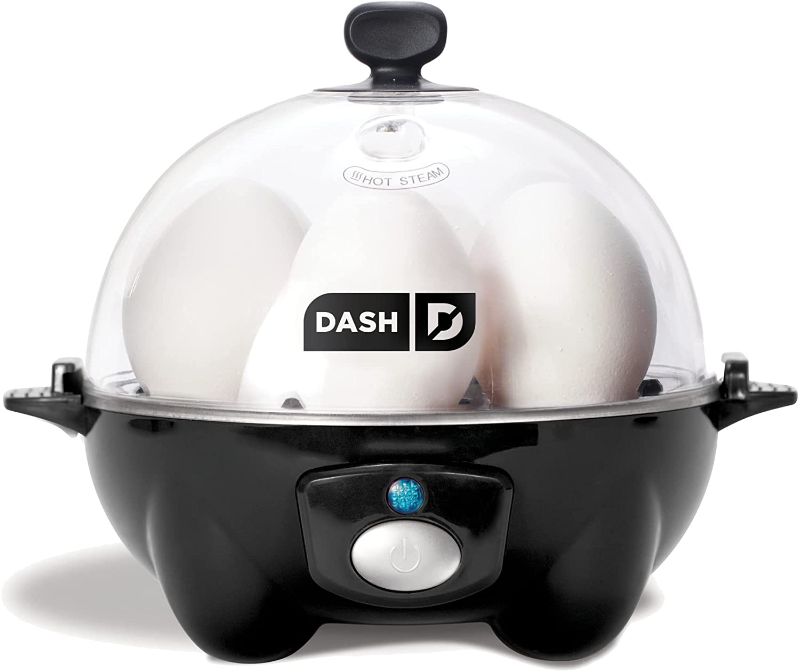 Photo 1 of Dash Rapid Egg Cooker: 6 Egg Capacity Electric Egg Cooker for Hard Boiled Eggs, Poached Eggs, Scrambled Eggs, or Omelets with Auto Shut Off Feature - Black
