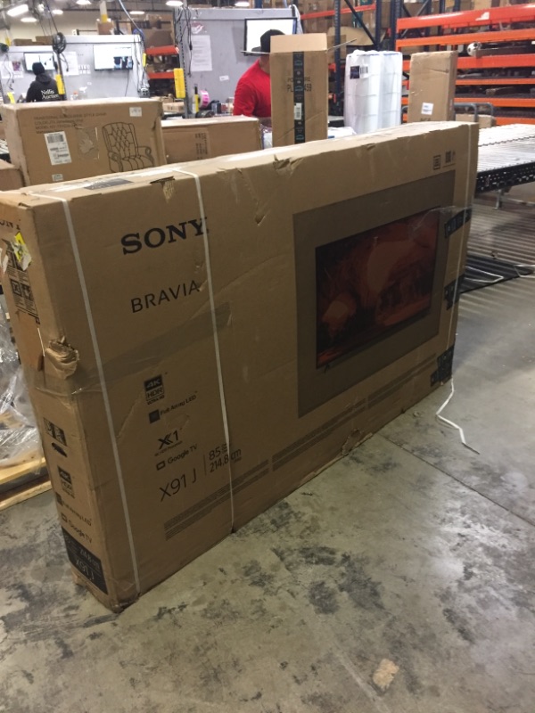 Photo 2 of Sony X91J 85 Inch TV: Full Array LED 4K Ultra HD Smart Google TV with Dolby Vision HDR and Alexa Compatibility KD85X91J- 2021 Model, Black
