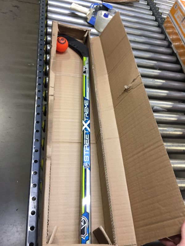 Photo 2 of Franklin Sports NHL Kids Street Hockey Stick Set - Includes (2) Youth Street Hockey Sticks + (1) Outdoor Roller Hockey Ball - Perfect Hockey Starter Set for Kids
