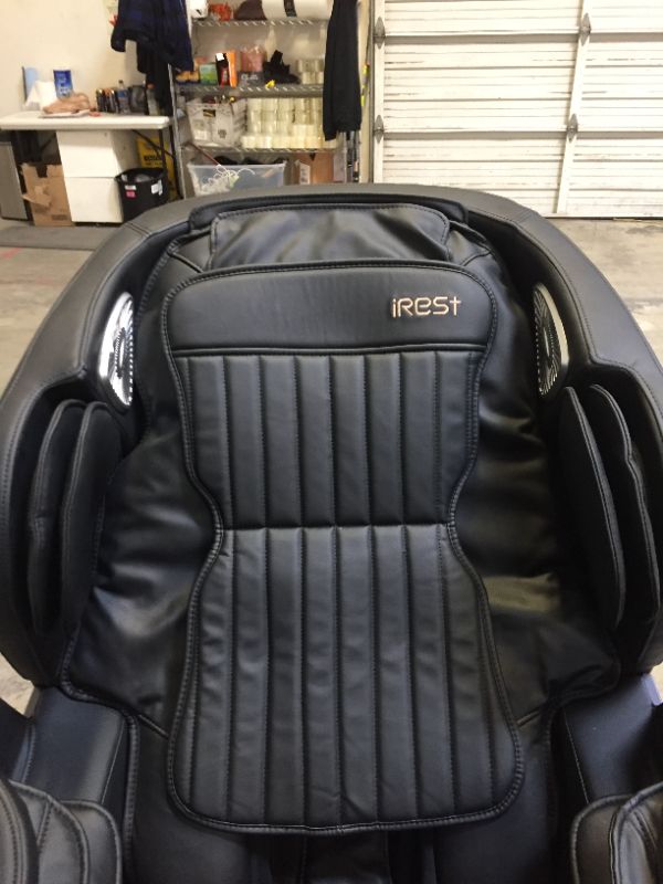 Photo 1 of iRest 2022 Massage Chair, Full Body Zero Gravity Recliner with AI Voice Control, Handrail Shortcut Key, SL Track, Bluetooth, Yoga Stretching, Foot Rollers, Airbags, Heating (Black)