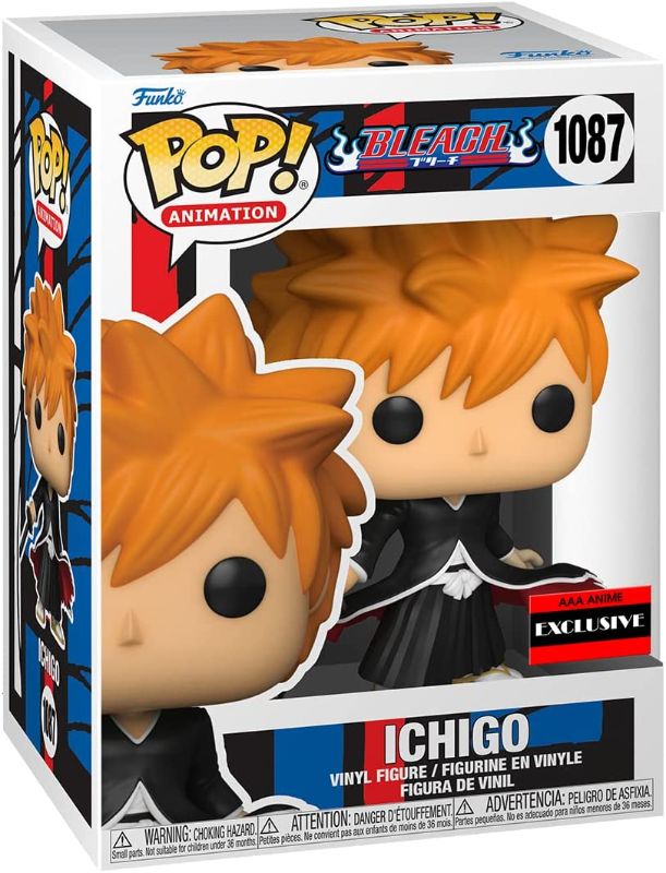 Photo 1 of Funko Pop Bleach Ichigo Kurosaki Bankai Tensa Zangetsu Vinyl Figure (AAA Anime Exclusive)
