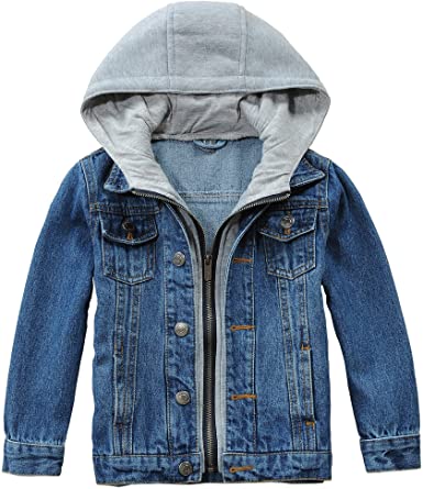 Photo 1 of Banibear Boys' Denim Jacket Outerwear, (160 CM)
