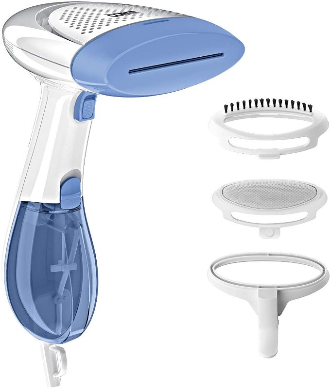 Photo 1 of Conair - GS23N Extreme Steam Hand Held Fabric Steamer with Dual Heat, White/Blue
(MISSING ATTACHMENTS)
