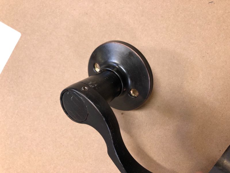 Photo 3 of Amazon Basics Handleset with Tulip Knob - Single Cylinder - Matte Black-----(missing lock and small hardware)
(stock photo just for reference)