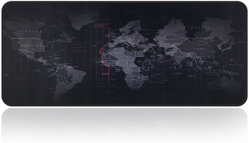 Photo 1 of 31 x 12 inch world map mouse pad 