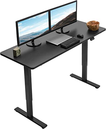 Photo 1 of 55"X24" ELECTRIC ADJUSTABLE DESK. UNKNOWN MODEL.