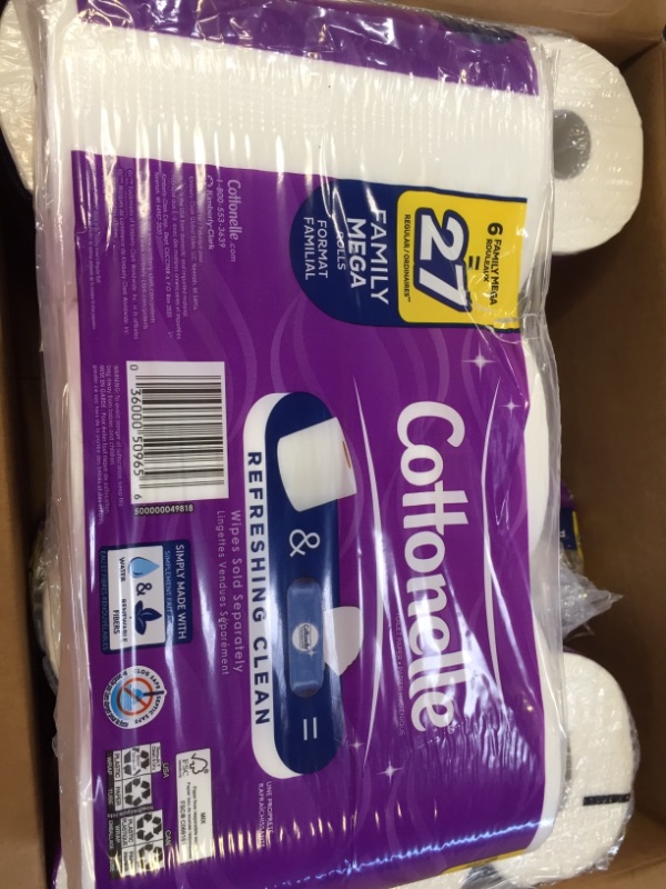 Photo 3 of Cottonelle Ultra Comfort Toilet Paper with Cushiony CleaningRipples Texture, 23 Family Mega Rolls
