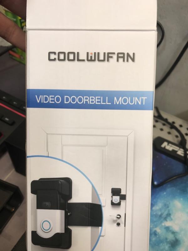 Photo 3 of  COOLWUFAN  Anti-Theft Video Doorbell Mount, No-Drill Mounting Bracket for Most Brand Video Bell (Easy to Install)
(DOORBELL NOT INCLUDED)