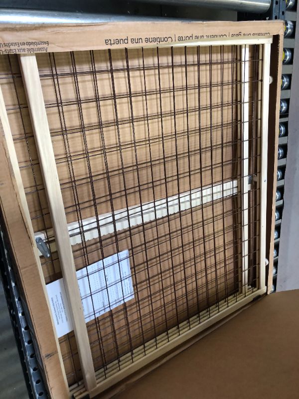 Photo 2 of MyPet Extra Wide Wire Mesh Dog Gate - 29.5"-50 - Brown