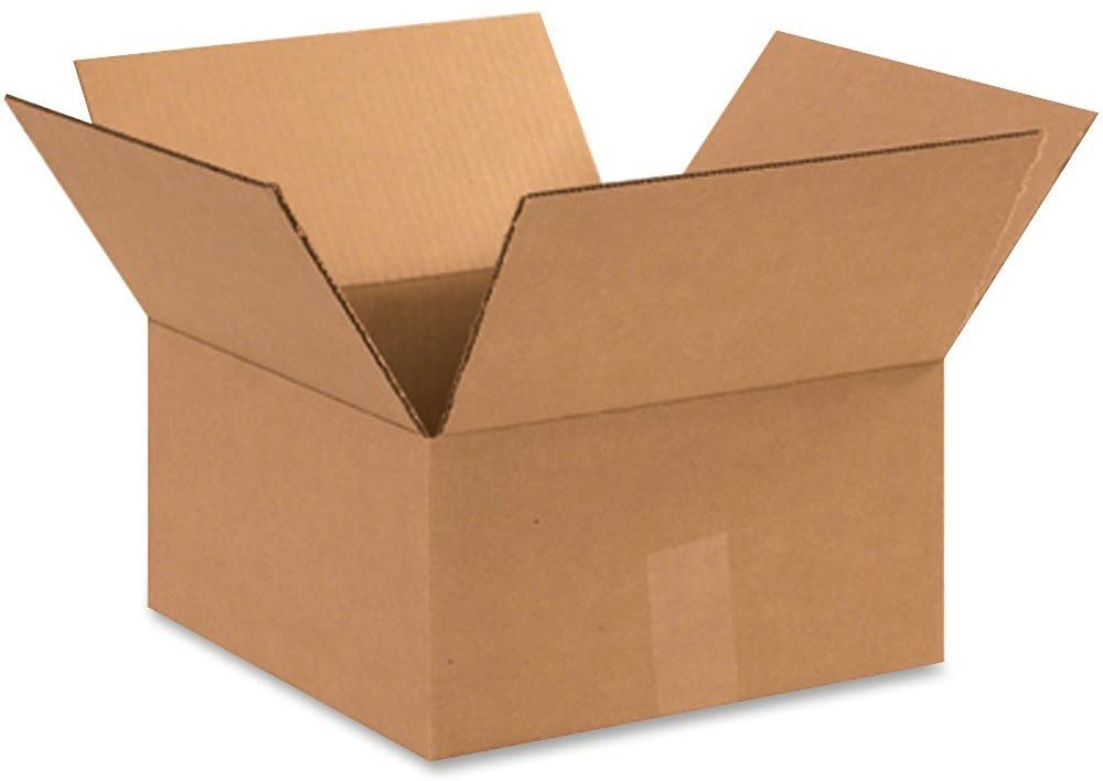 Photo 1 of 12 In. x 12 In. x 6 In. Corrugated Carboard Boxes for Shipping, Moving, and Storage - 25/Count

