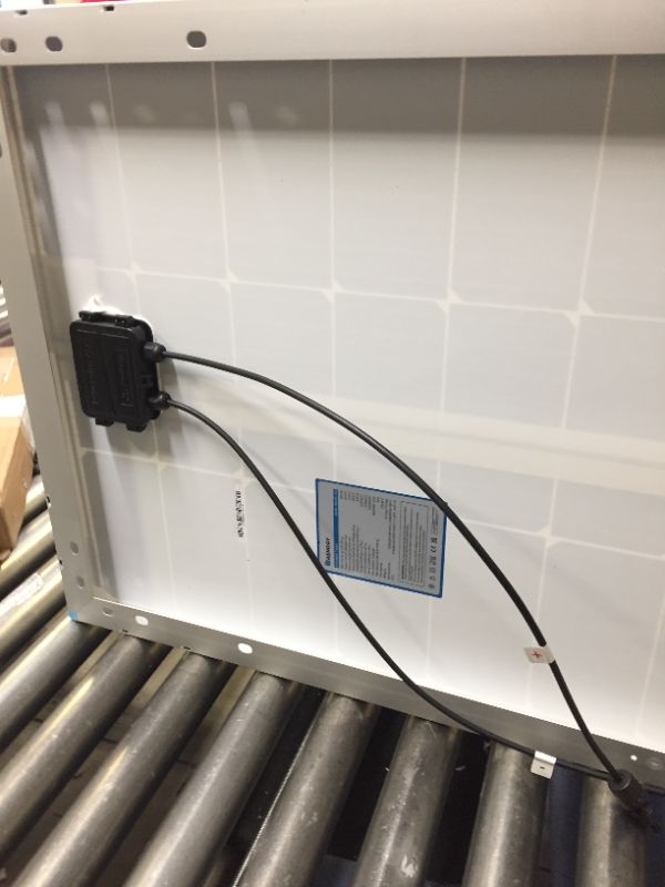 Photo 2 of Renogy 12 Volt Solar Panel 100 Watt High-Efficiency Monocrystalline Module PV Charger for RV Battery Boat Caravan and Other Off-Grid Applications, Single, RNG-100D-SS
