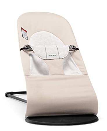 Photo 2 of BABYBJÖRN Bouncer Balance Soft, Cotton/Jersey, Beige/Gray
