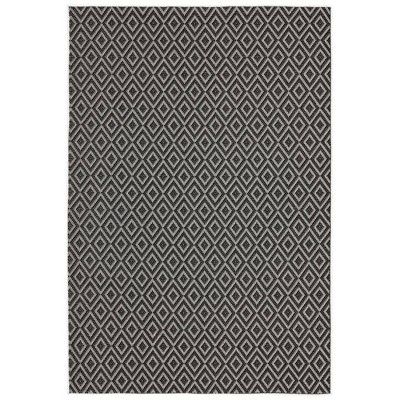 Photo 1 of 3'7" x 5'2" Tripoli Lydia Indoor/Outdoor Rug Charcoal/Cream - Home Dynamix