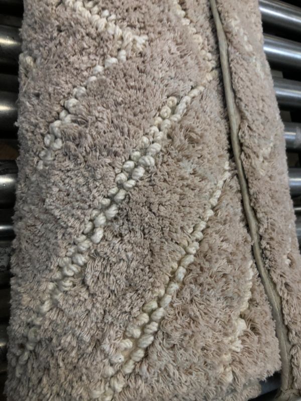 Photo 3 of 4'x6' Tufted Cotton Chevron Rug Gray - Pillowfort