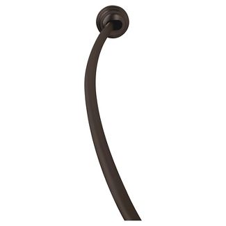 Photo 1 of 50" to 72" NeverRust Rustproof Adjustable Tension Curved Shower Rod - Zenna Home

