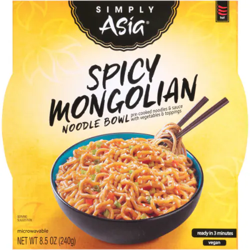 Photo 1 of Simply Asia® Spicy Mongolian Noodle Bowl
6 pc BB 04 22 2022