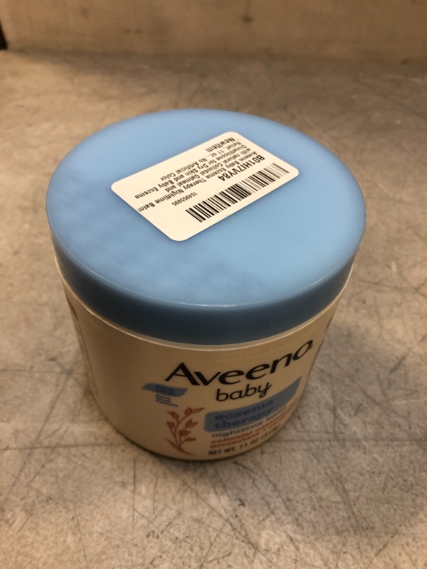 Photo 2 of Aveeno Baby Eczema Therapy Nighttime Moisturizing Body Balm, Colloidal Oatmeal & Ceramide, Soothes & Relieves Dry, Itchy Skin from Eczema, Hypoallergenic, Fragrance- & Steroid-Free, 11 oz
EXP - 4 - 2022