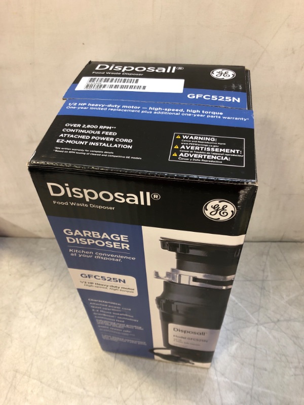 Photo 2 of 1/2 Hp Continuous Feed Garbage Disposer - Corded
