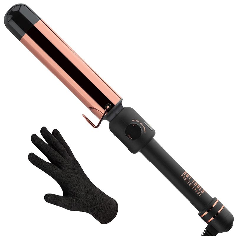 Photo 1 of HOT TOOLS Pro Artist Rose Gold Digital Curling Iron/Wand | Long Lasting Defined Curls, (1-1/2 in)

