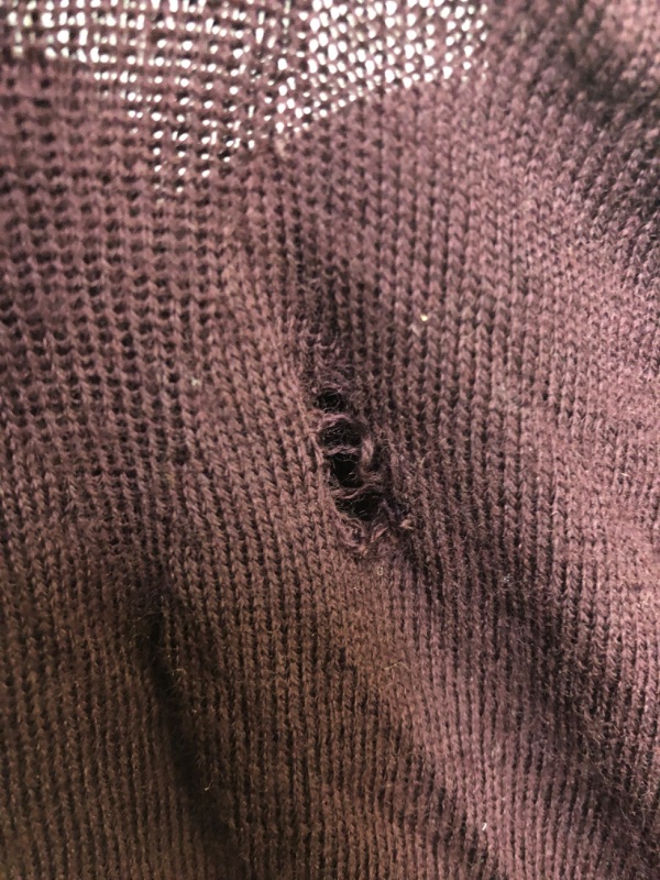Photo 4 of Goodthreads Men's Lightweight Merino Wool Sweater-----(XL TALL)-----(SMALL HOLE)