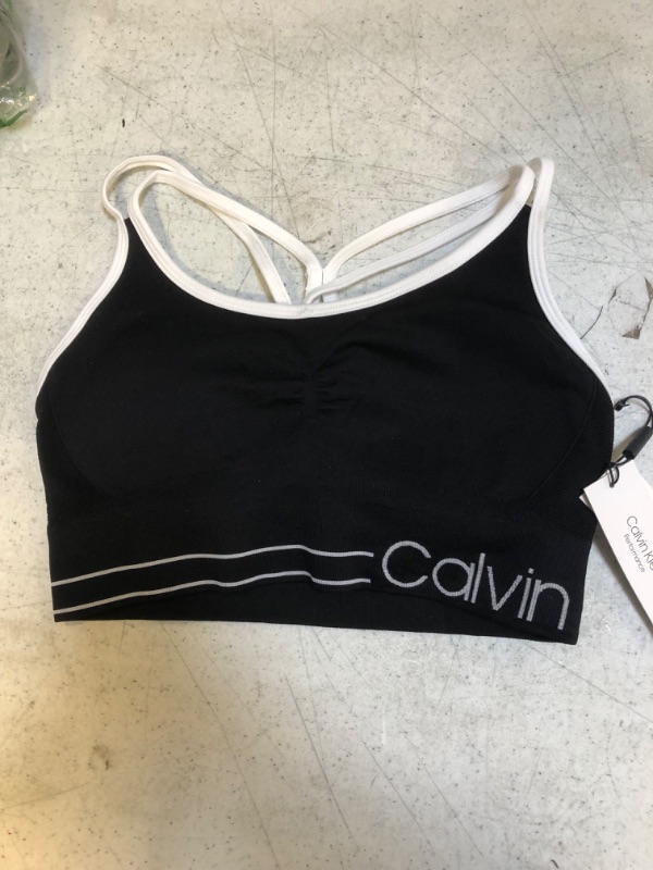 Photo 2 of Calvin Klein Performance Women's Strappy-Back Sports Bra (M)
