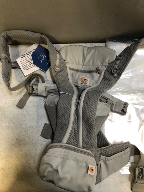 Photo 1 of Ergobaby Omni Breeze All Carry Positions Breathable Mesh Baby Carrier with Enhanced Lumbar Support & Airflow (7-45 Lb), Graphite Grey

