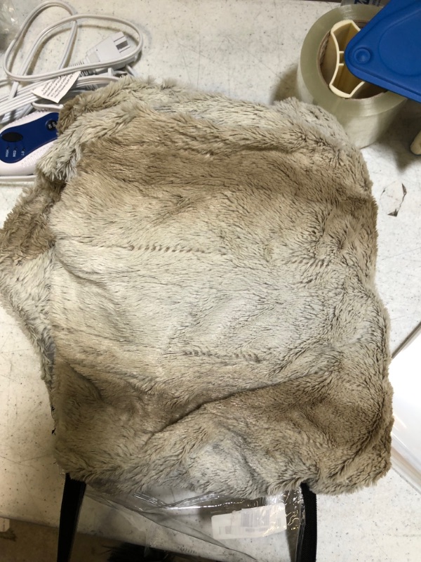 Photo 1 of Beautyrest Heated Duke Luxury Faux Fur Heated Throw