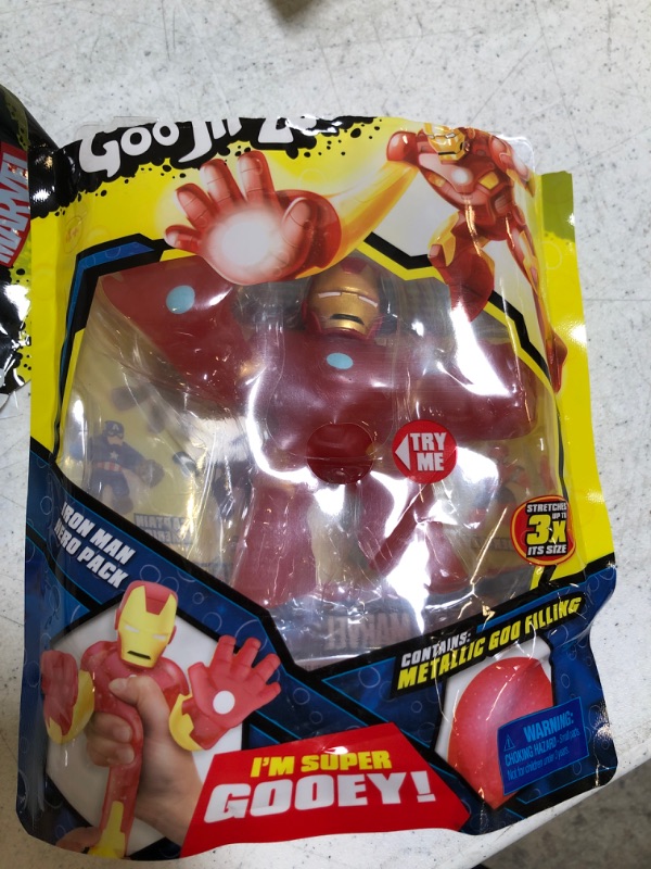 Photo 2 of Heroes of Goo Jit Zu Licensed Marvel Hero Pack - Iron Man, Multicolor (41056)
