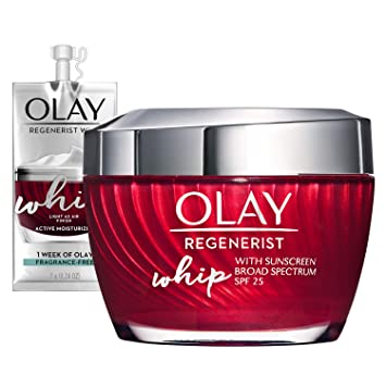 Photo 1 of Olay Regenerist Whip Face Moisturizer SPF 25, 1.7 oz + Whip Face Moisturizer Travel/Trial Size Mothers Day Gifts Bundle