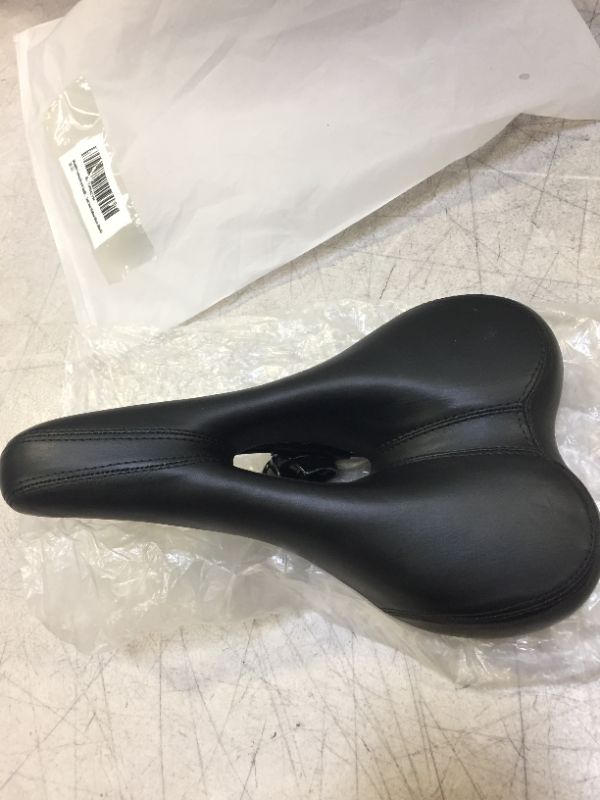 Photo 3 of  Bike Saddle, Comfortable Wide Bicycle Saddle Seat for Men Women, Anti-Slip Waterproof Cycling Seat for Mountain Bikes City Bikes