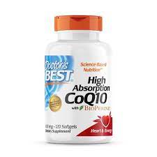 Photo 1 of  Doctor's Best High Absorption CoQ10 + BioPerine Softgels,100 Mg, 120 Ct exp - april 2022
