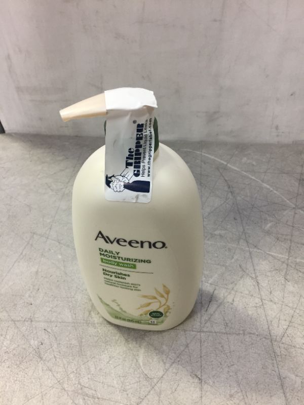 Photo 2 of Aveeno Daily Moisturizing Body Wash with Soothing Oat Creamy Shower Gel (Soap Free and Dye Free/Light Fragrance), 33 Fl Oz