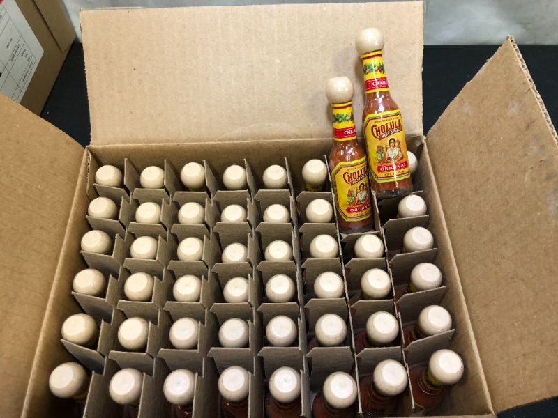 Photo 4 of (Price/Case)Cholula Original Hot Sauce 48-.75 Fluid Ounce mini bottles 
exp--Jun-2022