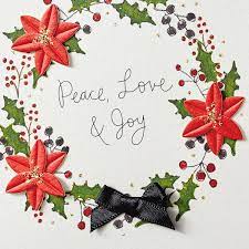 Photo 1 of  Hallmark Signature Boxed Christmas Cards, Peace Love Joy Wreath (12 Cards) 