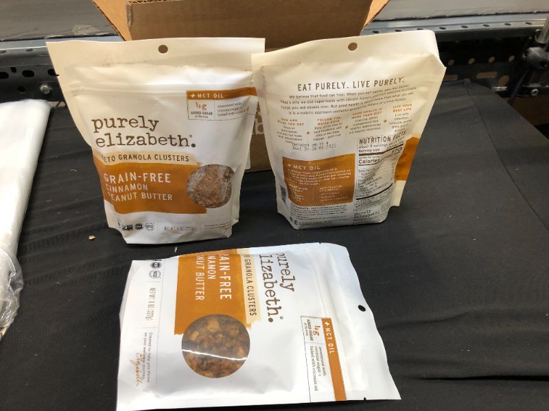 Photo 1 of  Purely Elizabeth Cinnamon Peanut Butter + MCT Oil Grain-Free Granola Vegan 
EXP---09-Apr-2022
