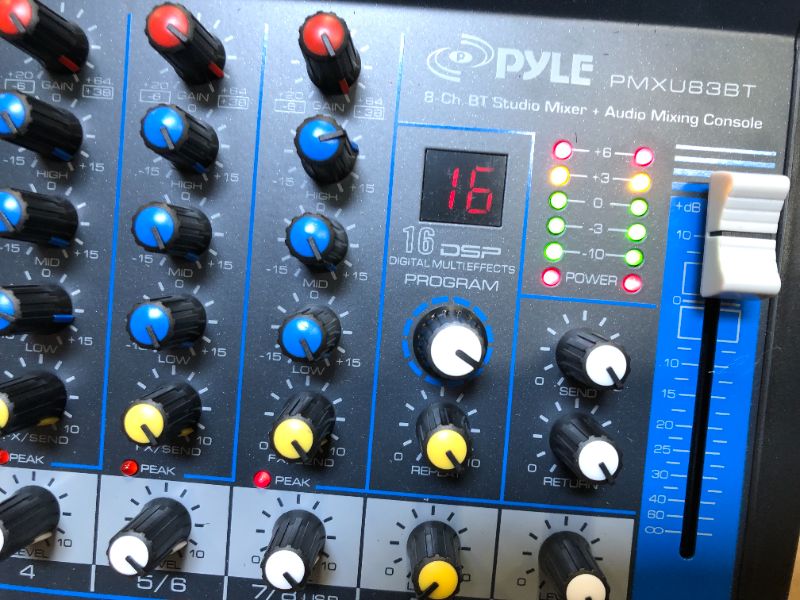 Photo 7 of PYLE 8-Channel Bluetooth Studio Mixer
