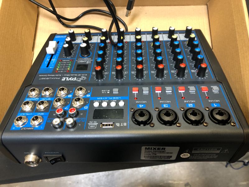 Photo 5 of PYLE 8-Channel Bluetooth Studio Mixer
