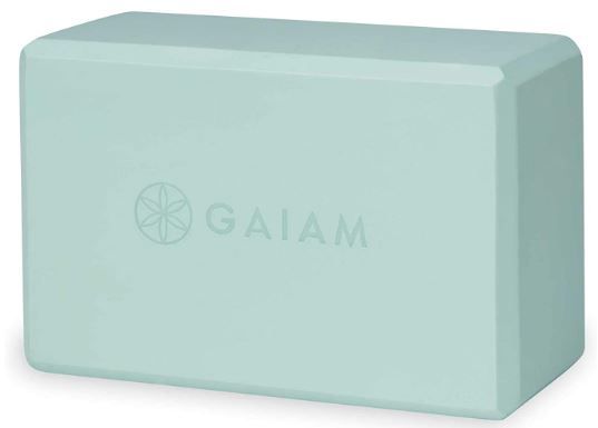 Photo 1 of Gaiam Yoga Block - Supportive Latex-Free EVA Foam Soft Non-Slip Surface for Yoga, Pilates, Meditation (Cool Mint)