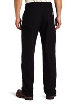Photo 1 of Carhartt Men's Washed Duck Dungaree Flannel Lined Work Pant 33X34 REGULAR 