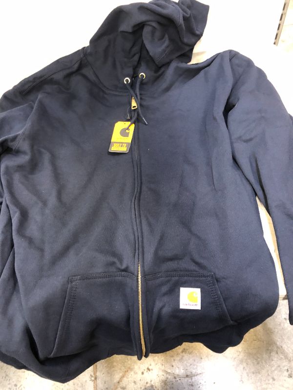 Photo 3 of Carhartt Men's Loose Fit Midweight Full-Zip Sweatshirt XL TALL