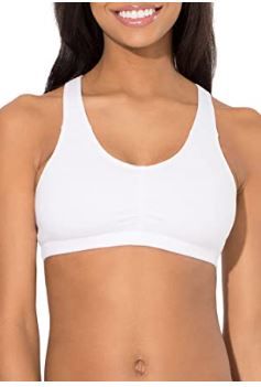 Photo 1 of Fruit of the Loom Women's Shirred Front Racerback Bra MEDIUM