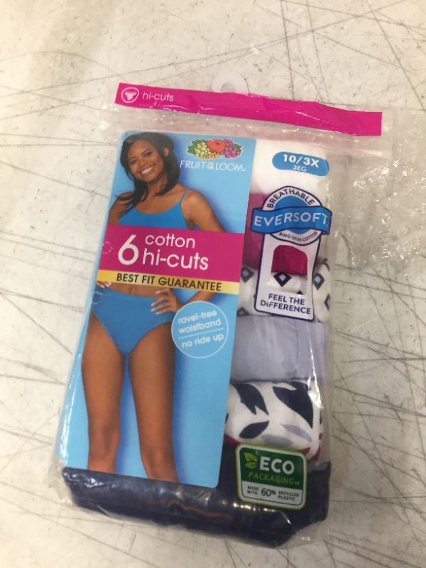 Photo 1 of 6 COTTON HIGH CUT WOMENS UNDERWEAR SIZE 6 MEDIUM 